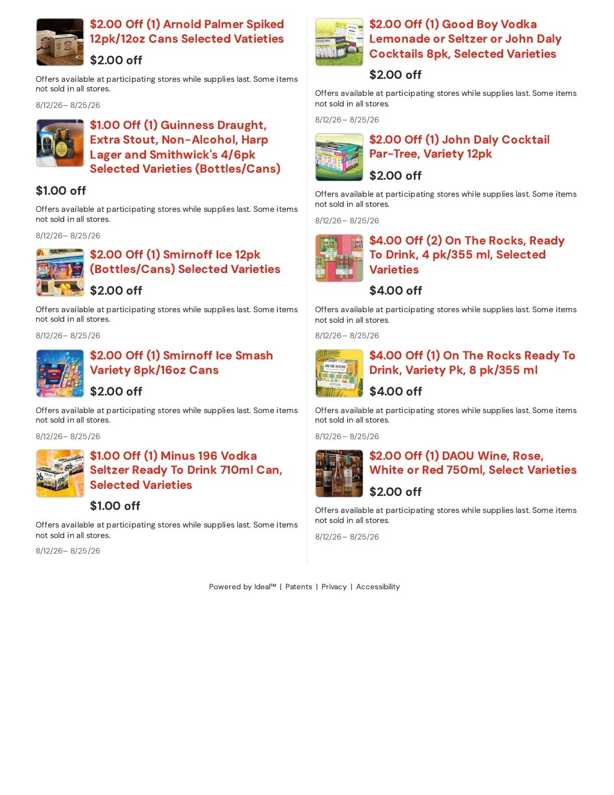 Schaefer's IGA Weekly Ad August 12 - 25, 2026