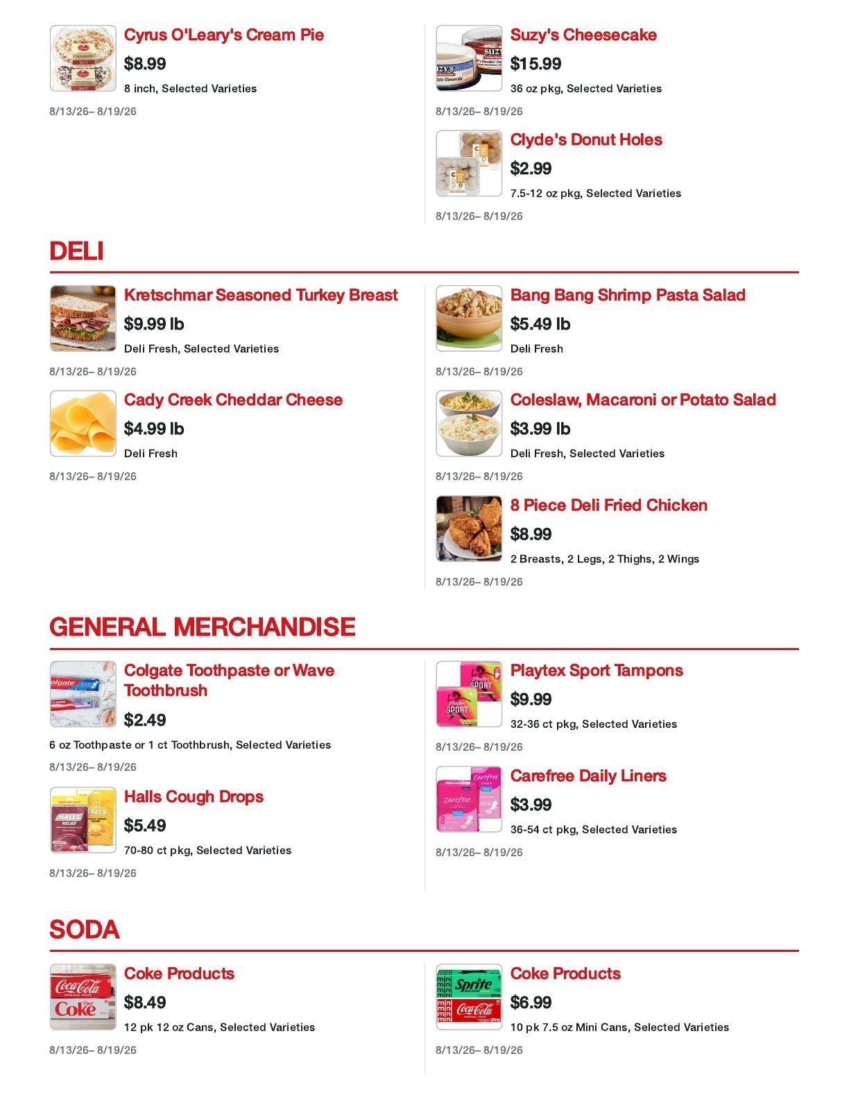 Sentry Foods Milwaukee Weekly Ad August 13 - 19, 2026