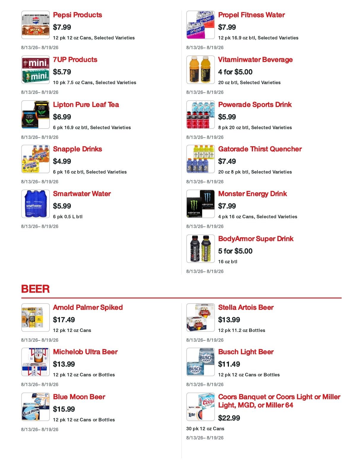 Sentry Foods Milwaukee Weekly Ad August 13 - 19, 2026