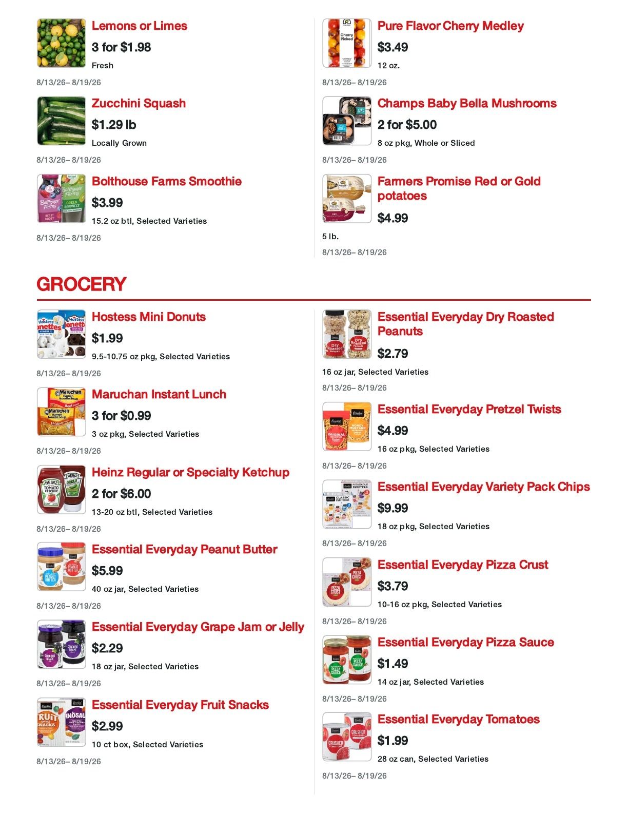 Sentry Foods Milwaukee Weekly Ad August 13 - 19, 2026