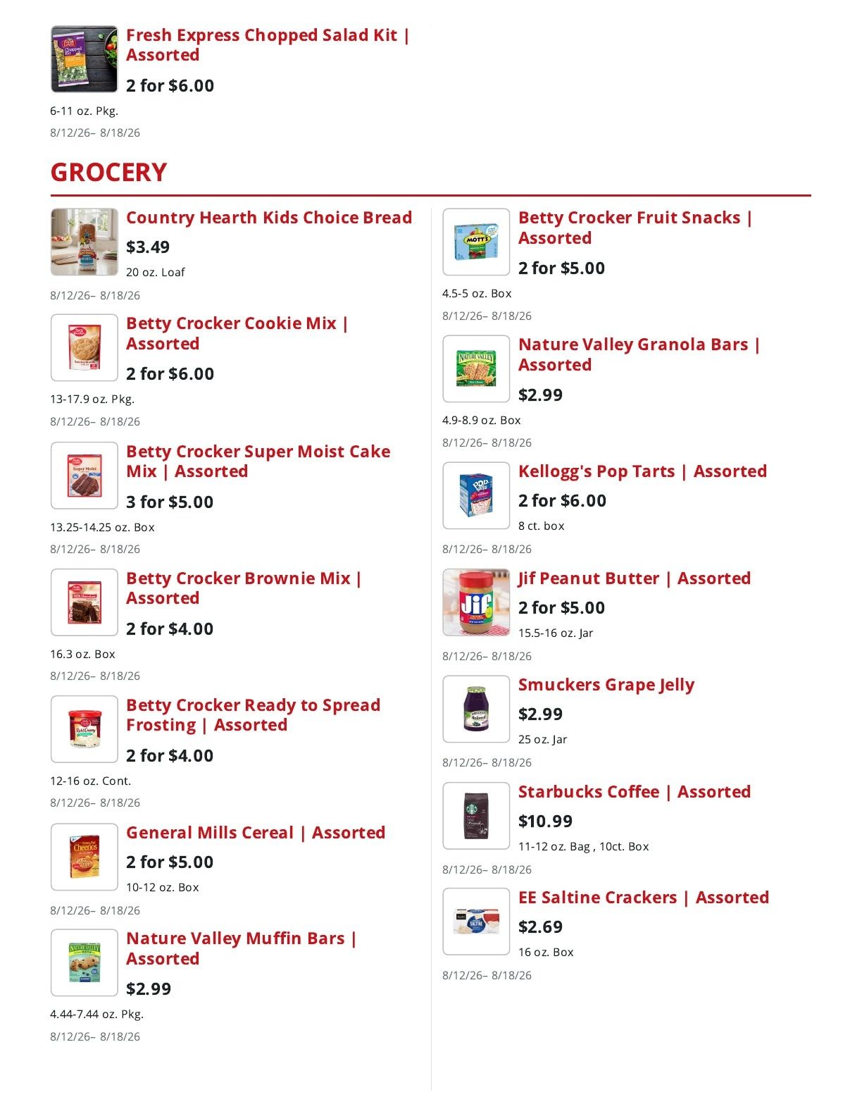 Almich's Market (Slayton, MN) Weekly Ad August 12 - 18, 2026