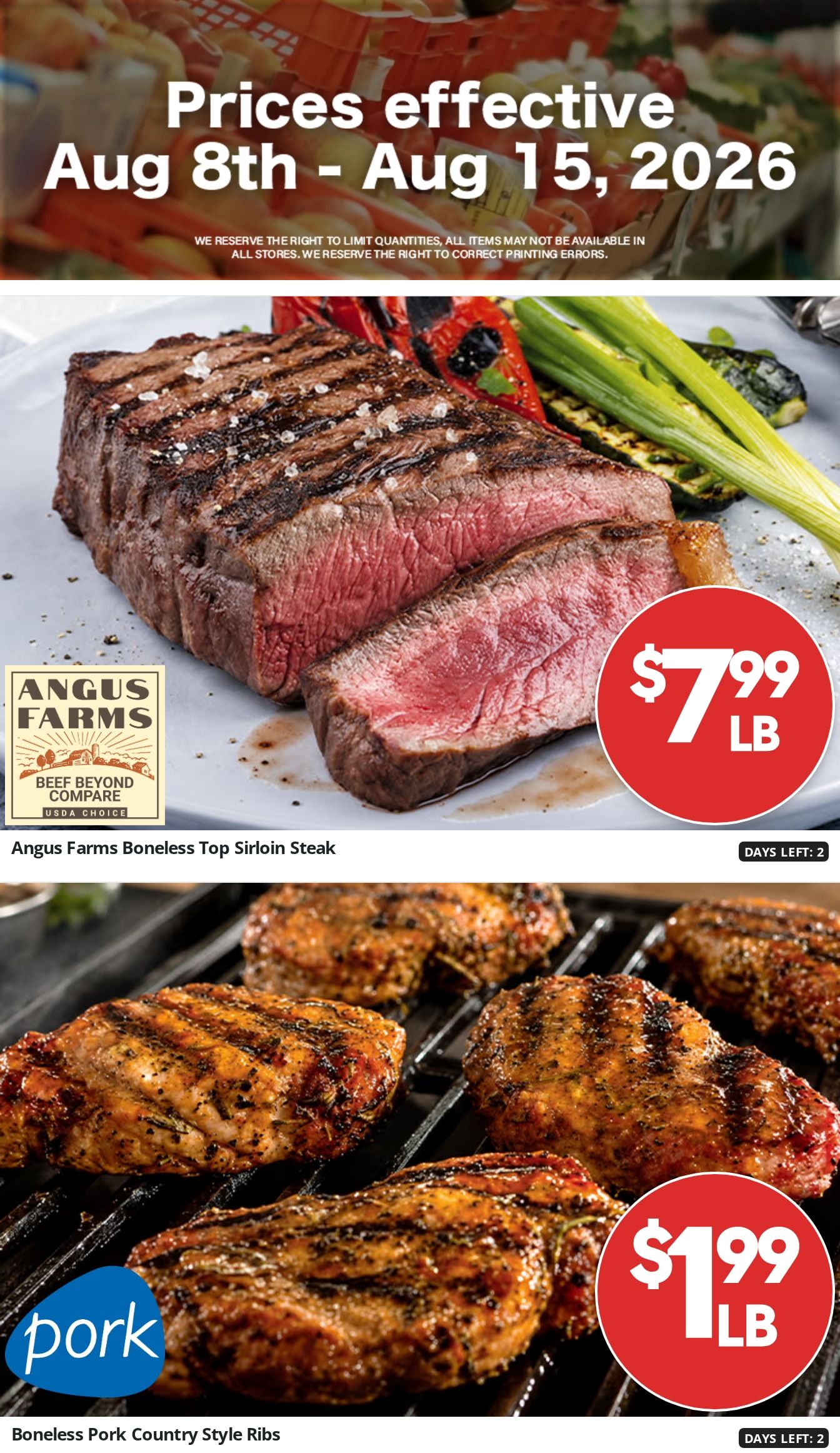 Barnesville Grocery Weekly Ad August 12 - 18, 2026