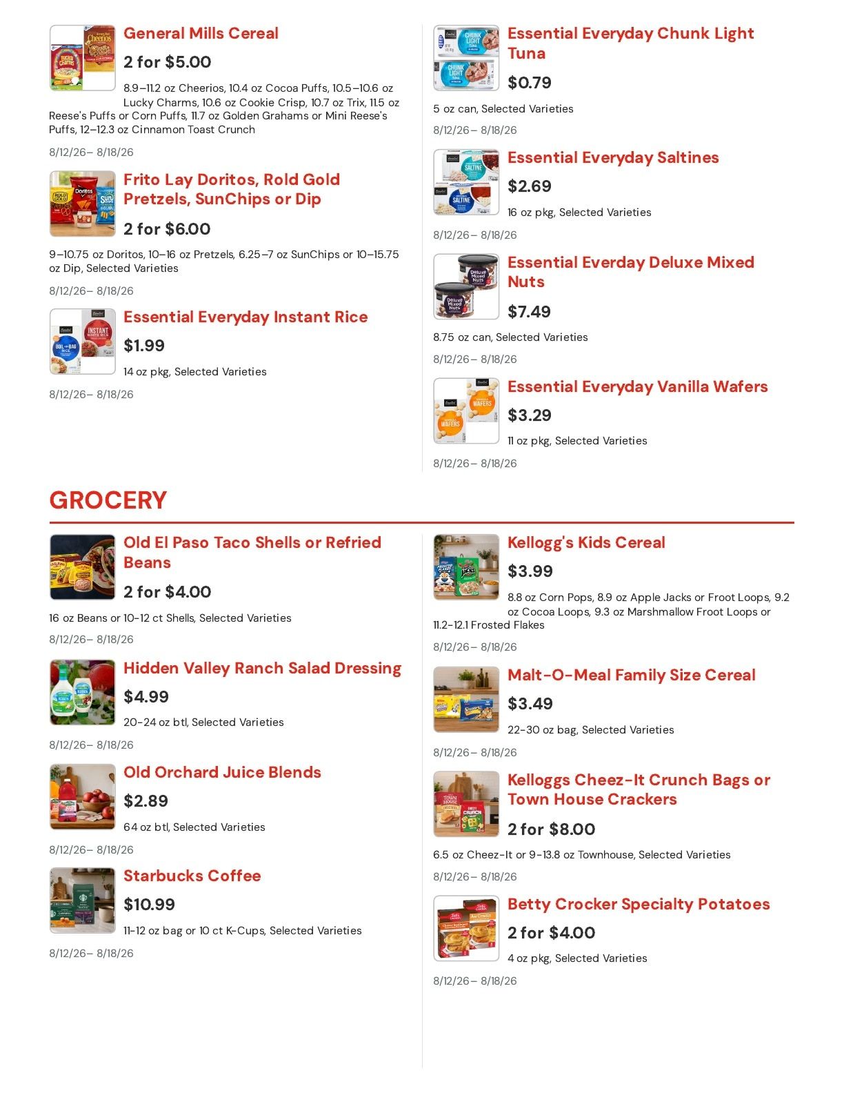 Service Food Market Fergus Falls Weekly Ad August 12 - 18, 2026