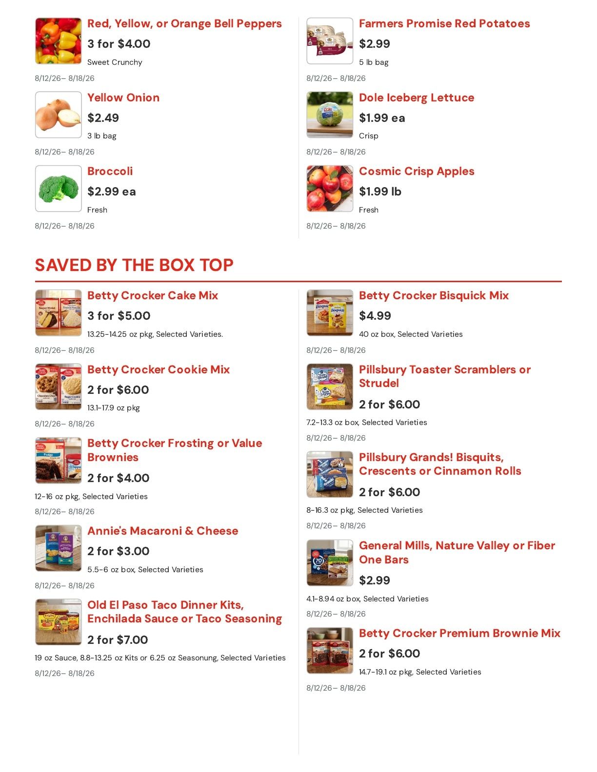 Service Food Market Fergus Falls Weekly Ad August 12 - 18, 2026
