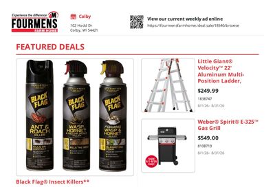 Fourmens Farm Home Weekly Ad August 1 - 31, 2026