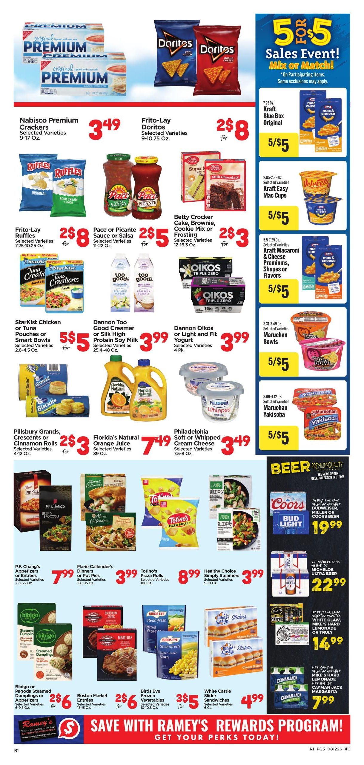 Ramey's Weekly Ad August 12 - 18, 2026