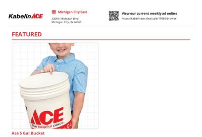 Kabelin Ace (Michigan City, IN) Weekly Ad August 1 - 31, 2026