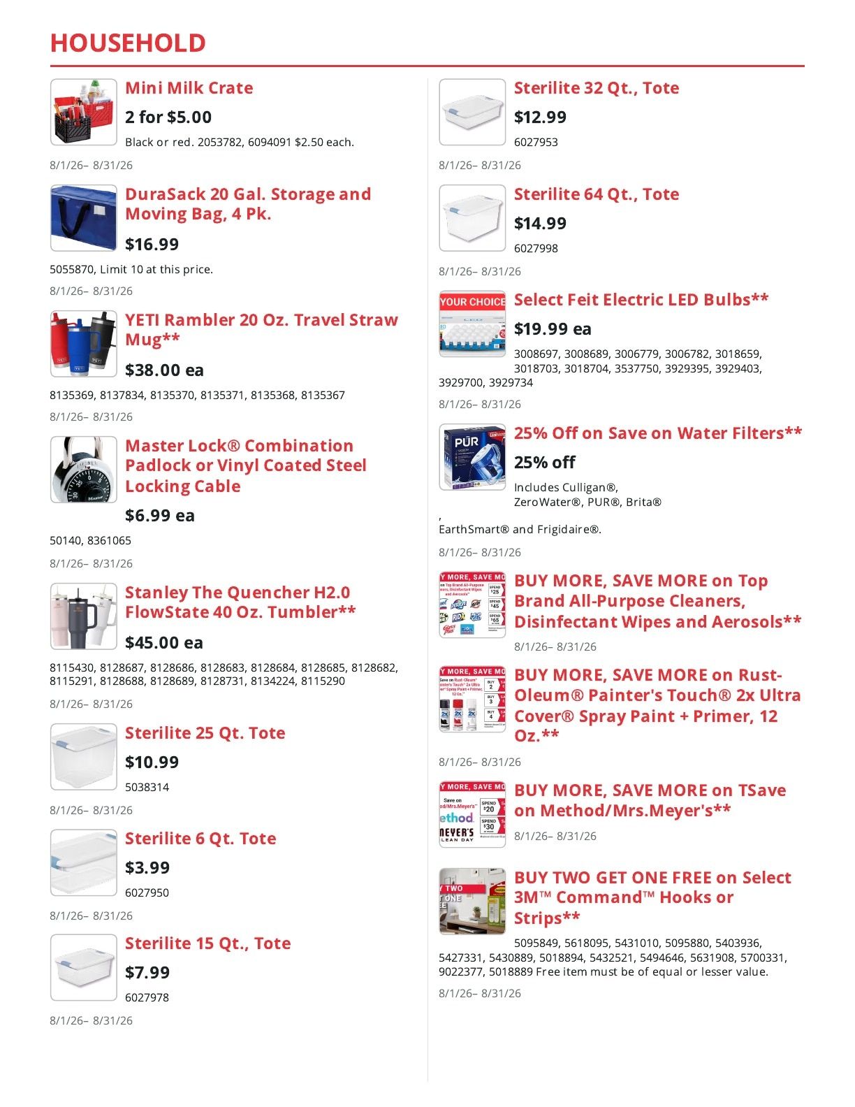 Kabelin Ace (Michigan City, IN) Weekly Ad August 1 - 31, 2026