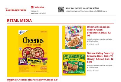 Scotty's Ranchland Foods Weekly Ad August 5 - 18, 2026
