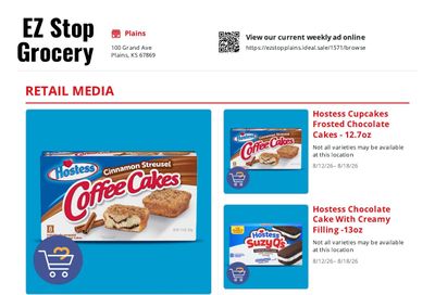 E-Z Stop Weekly Ad August 12 - 18, 2026
