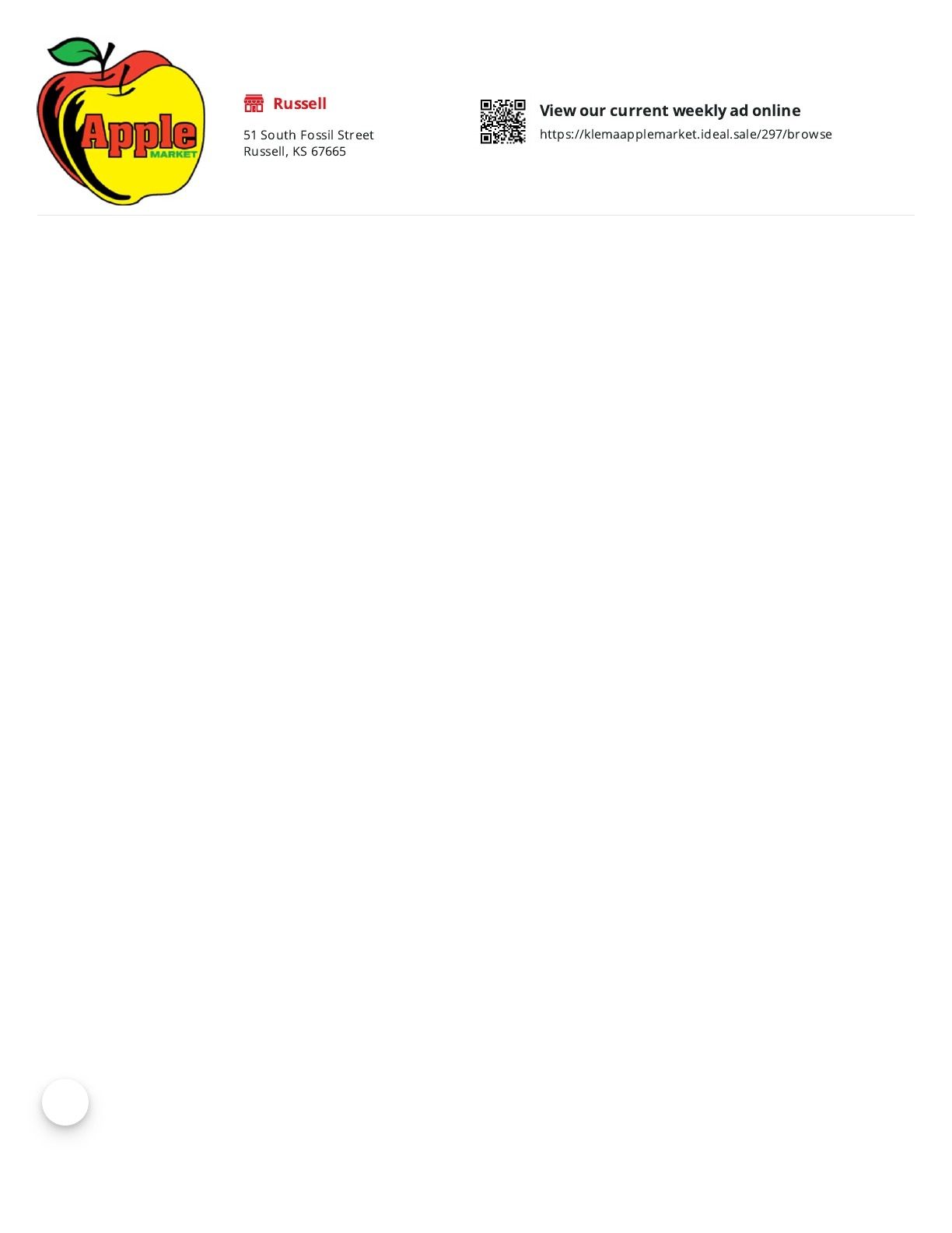 Klema Market Weekly Ad August 5 - 18, 2026