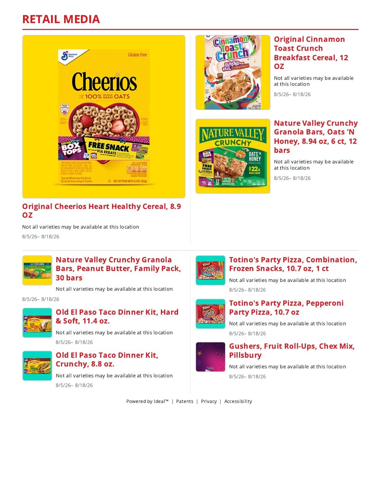 Klema Market Weekly Ad August 5 - 18, 2026