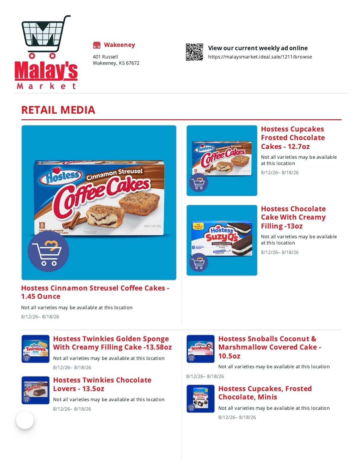 Malay's Market Weekly Ad August 12 - 18, 2026