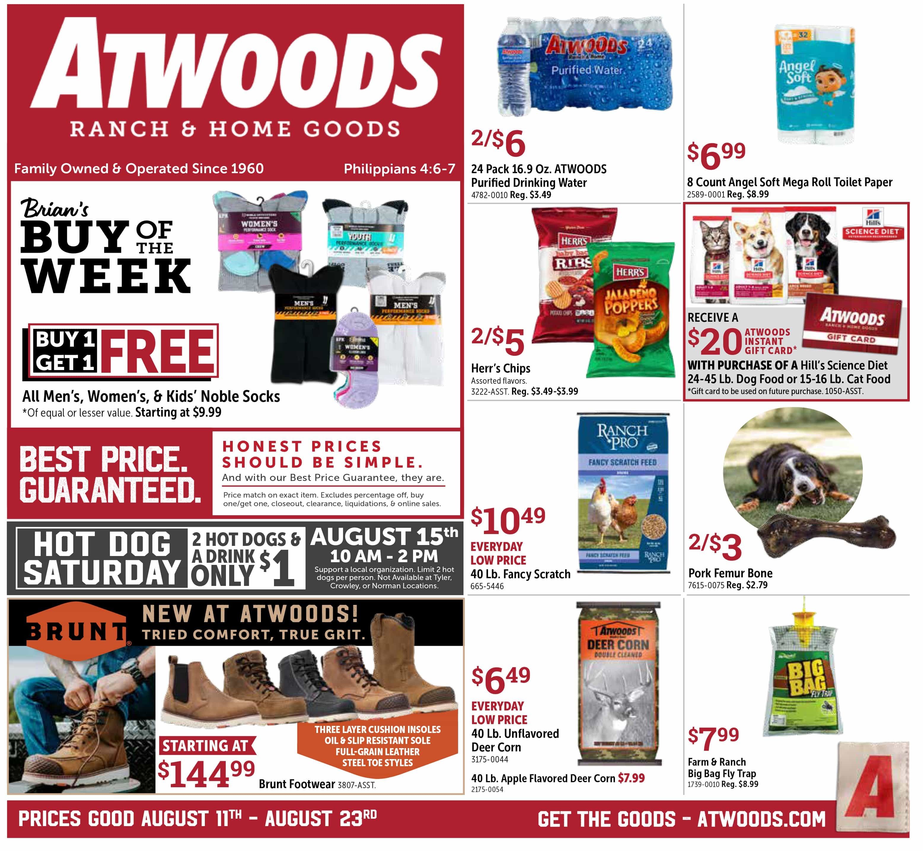 Atwoods Weekly Ad August 11 - 23, 2026
