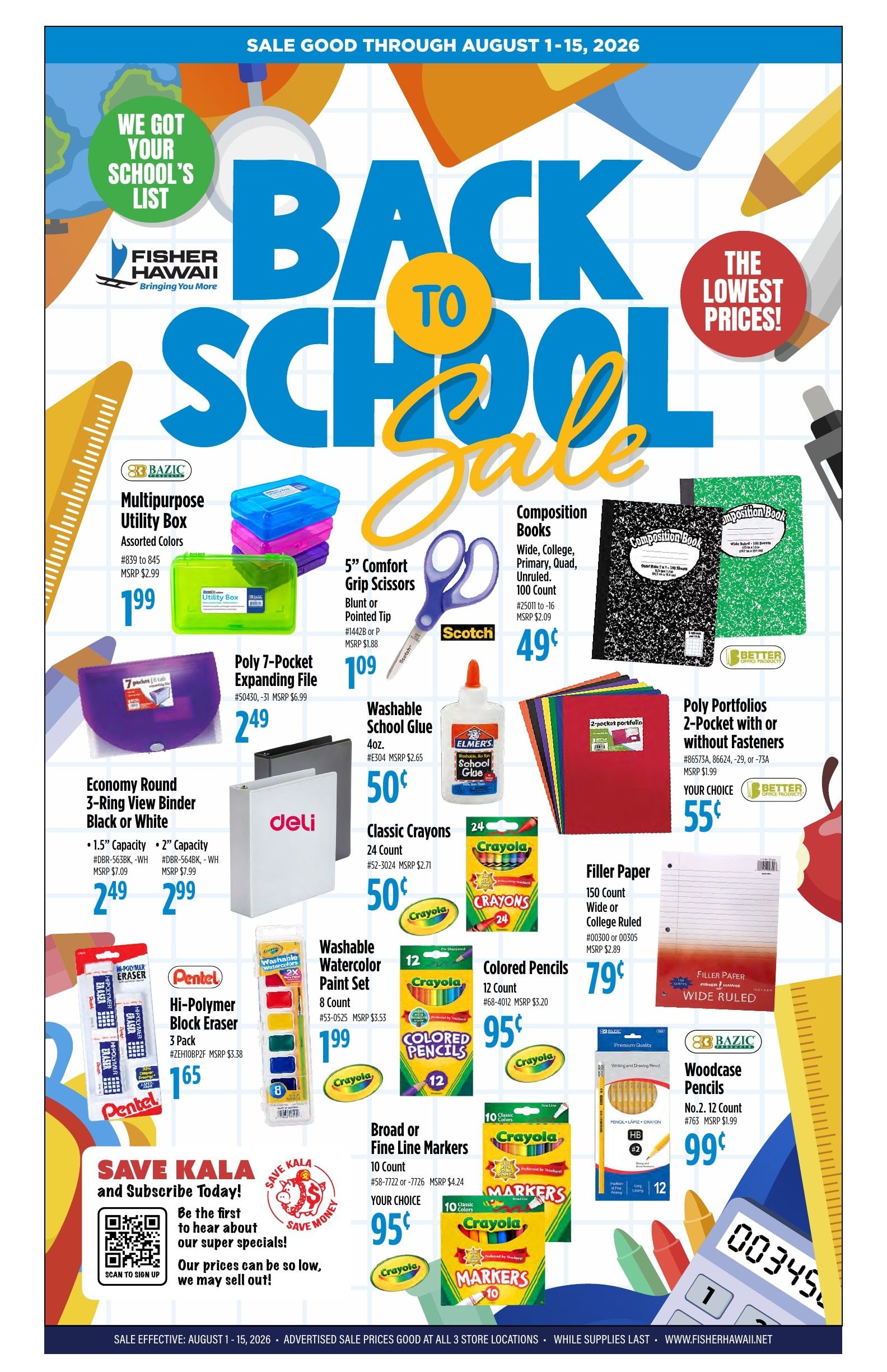 Fisher Hawaii Weekly Ad August 1 - 15, 2026