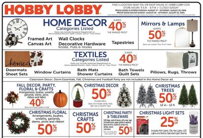 Hobby Lobby Weekly Ad August 16 - 22, 2026