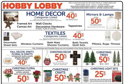 Hobby Lobby Weekly Ad August 23 - 29, 2026
