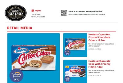 Deer Creek Market Weekly Ad August 12 - 18, 2026