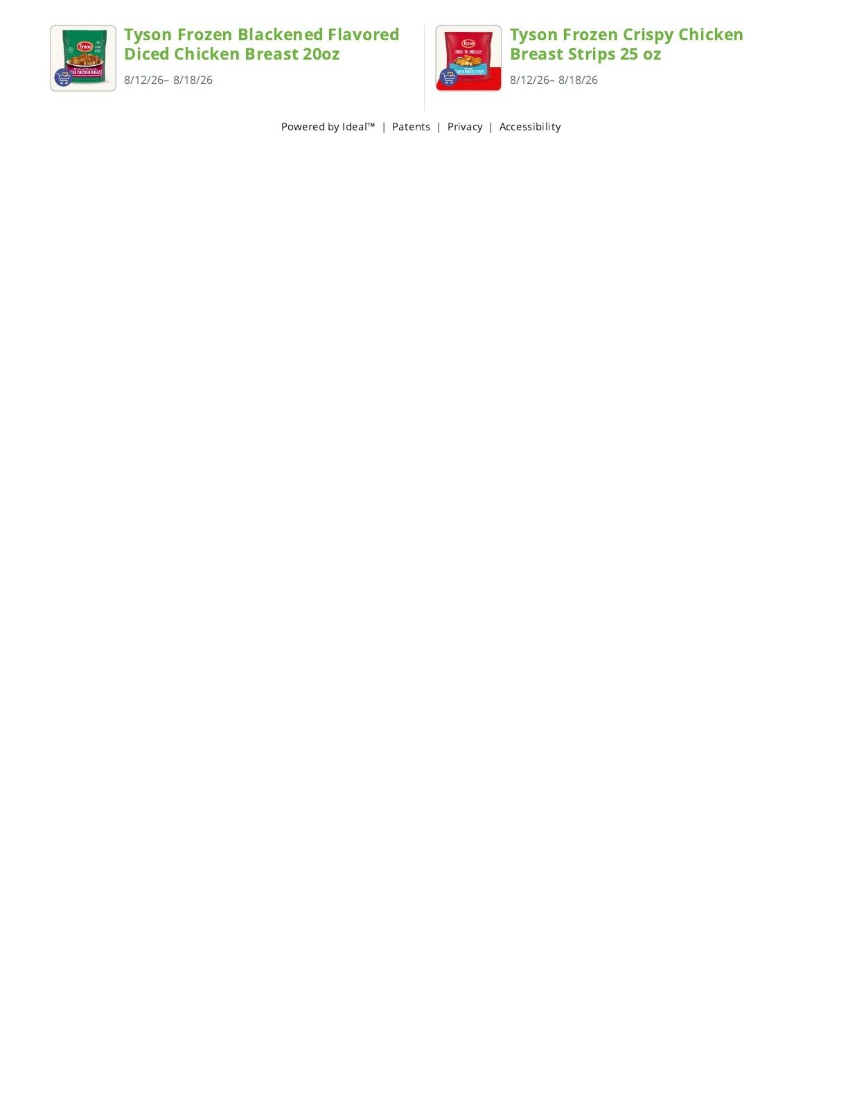 Green Spray Food Center Weekly Ad August 12 - 18, 2026