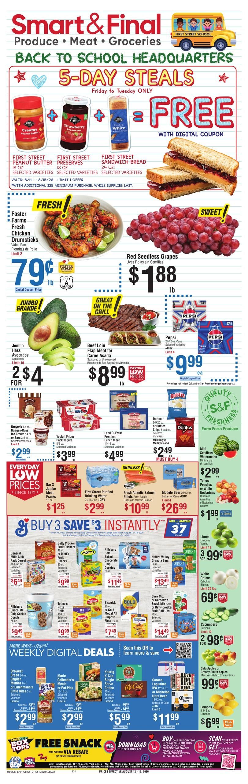 Smart & Final (Alhambra Area, CA) Weekly Ad August 12 - 18, 2026