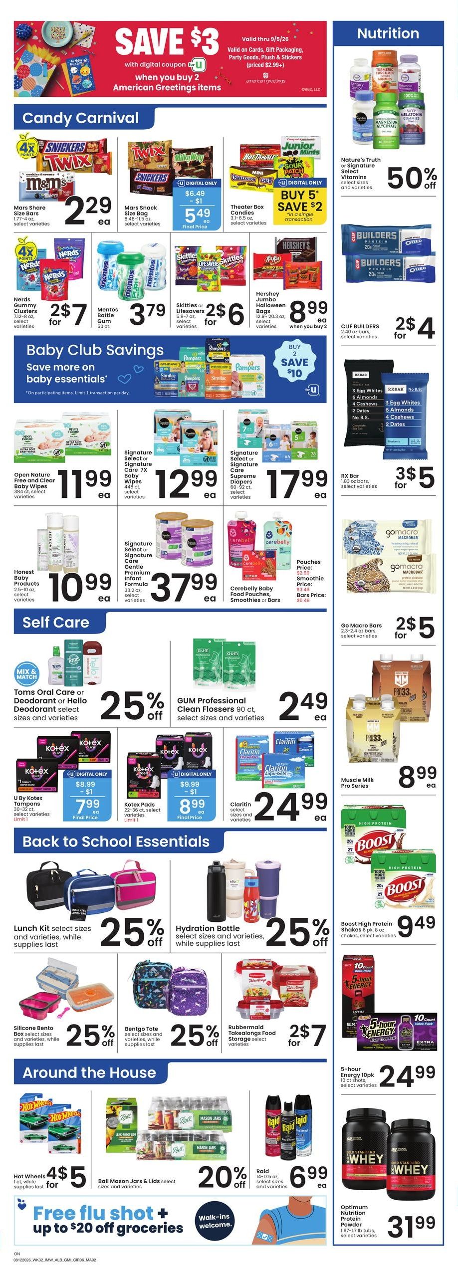 Albertsons (Ontario Area, OR) Bonus Online Savings Weekly Ad August 12 - 18, 2026