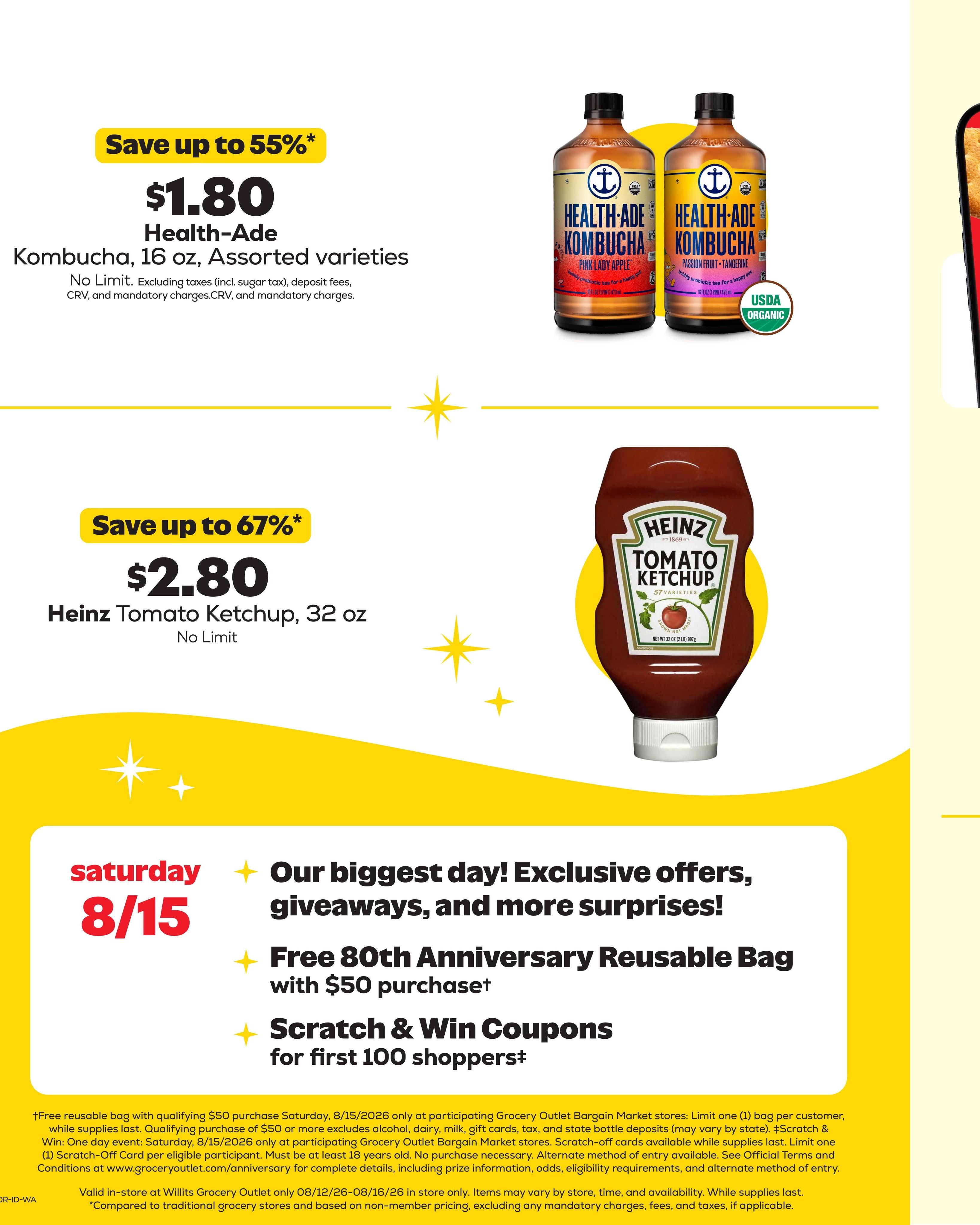 Grocery Outlet (Ontario–Parma Area, ID–OR) Weekly Ad August 12 - 18, 2026
