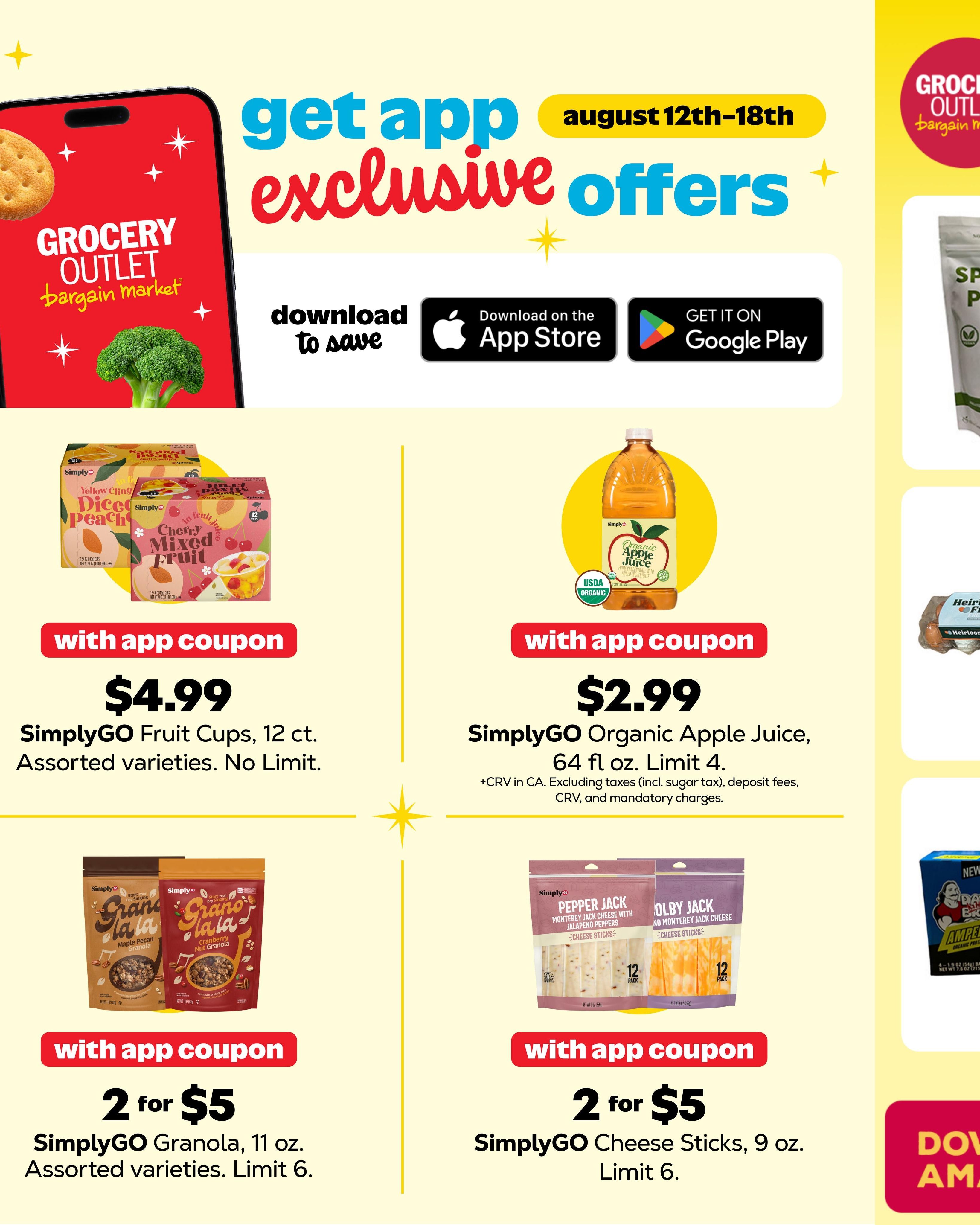 Grocery Outlet (Ontario–Parma Area, ID–OR) Weekly Ad August 12 - 18, 2026