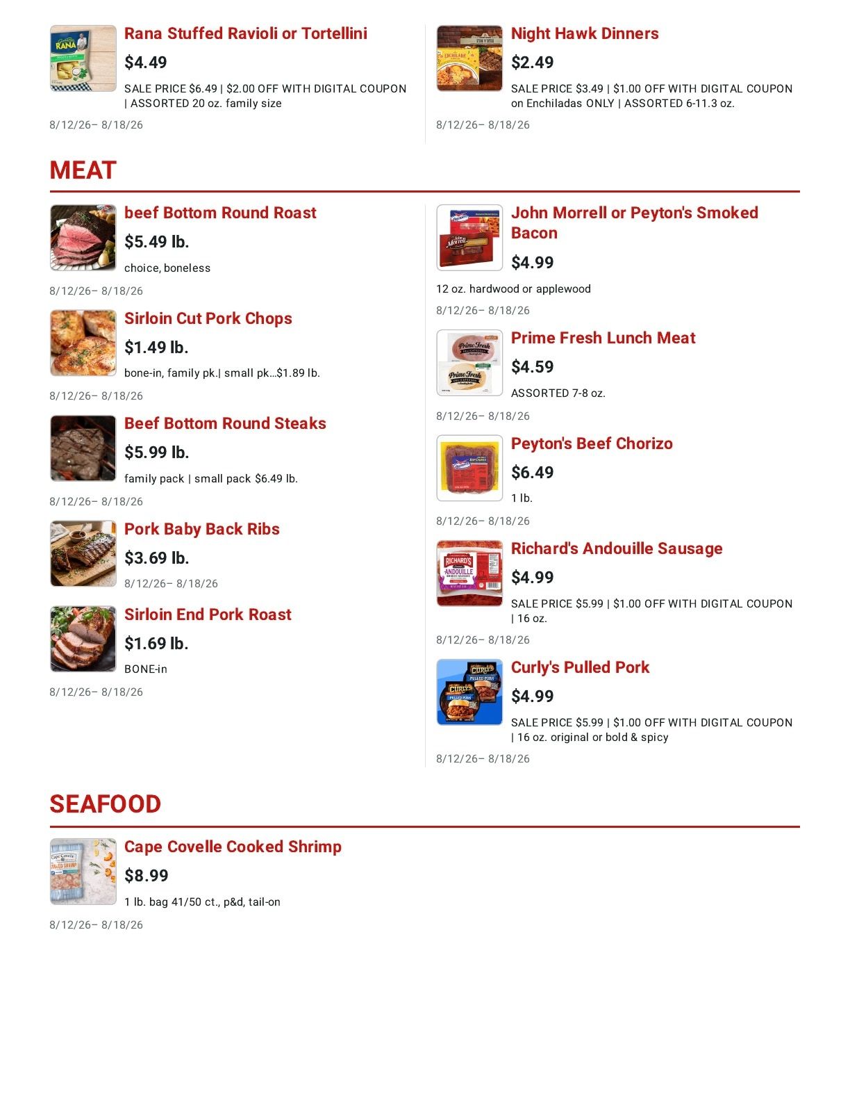 LaGree's Food Stores (Colorado) Weekly Ad August 12 - 18, 2026
