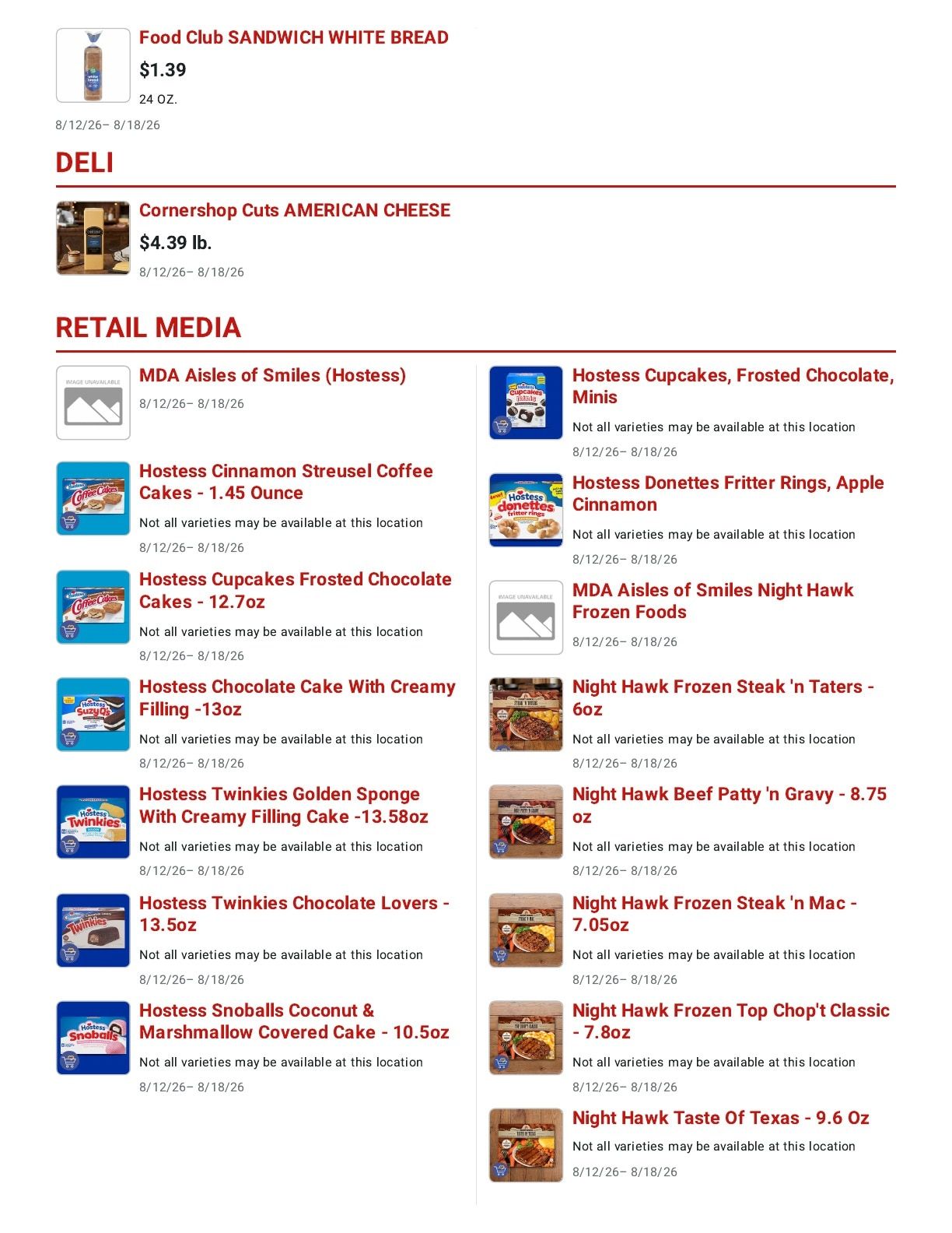 LaGree's Food Stores (Colorado) Weekly Ad August 12 - 18, 2026