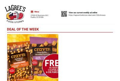 LaGree's Food Stores (Pueblo, CO) Weekly Ad August 12 - 18, 2026