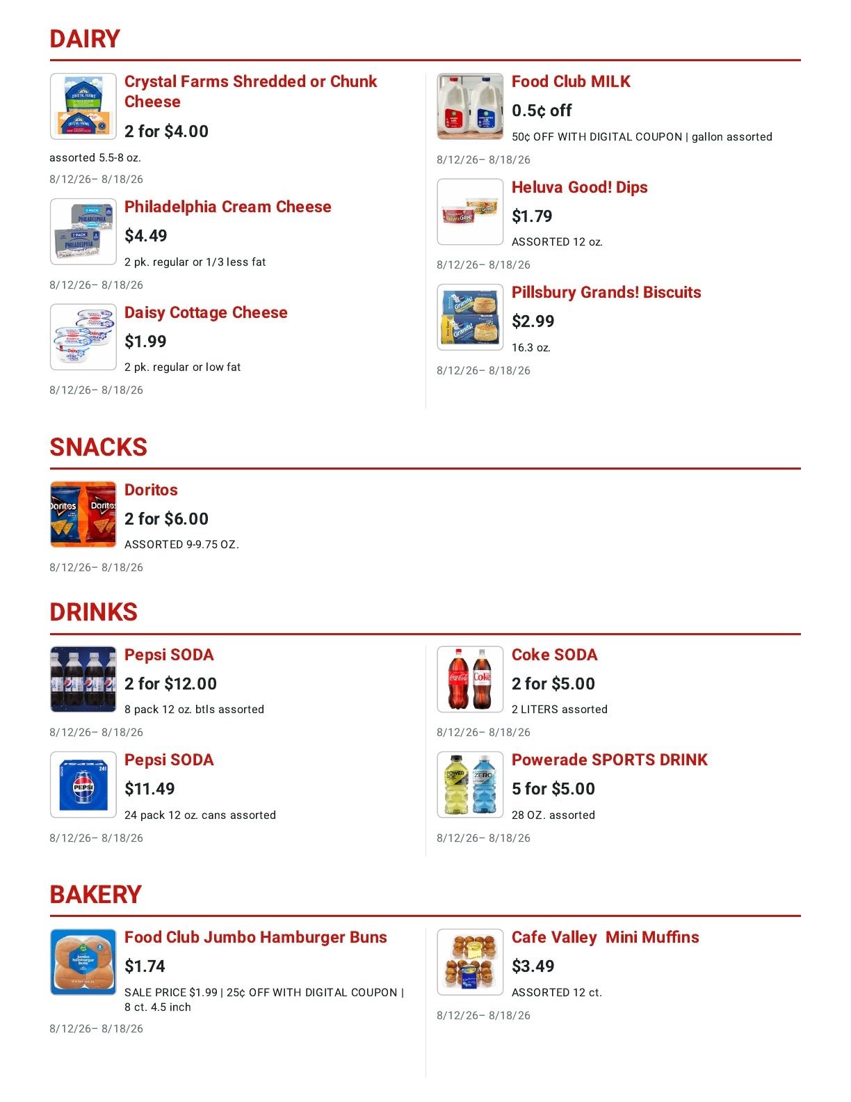 LaGree's Food Stores (Pueblo, CO) Weekly Ad August 12 - 18, 2026
