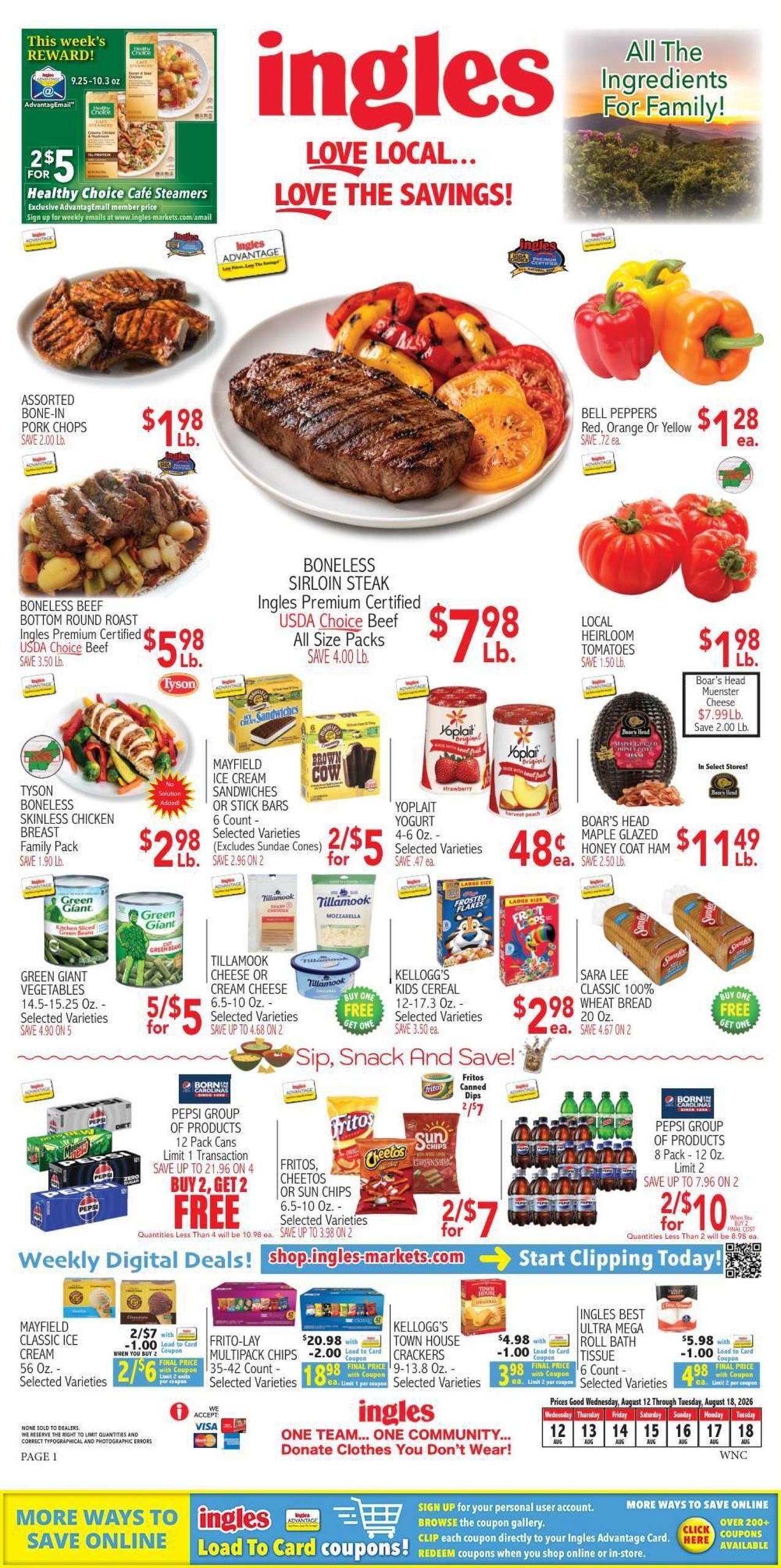 Ingles Markets Weekly Ad August 12 - 18, 2026