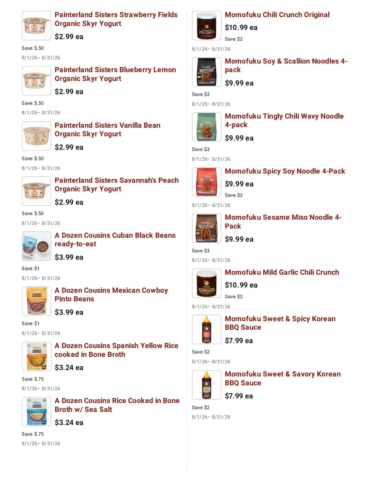 Marczyk Fine Foods (5100 E Colfax Ave, Denver, CO) Weekly Ad August 1 - 31, 2026