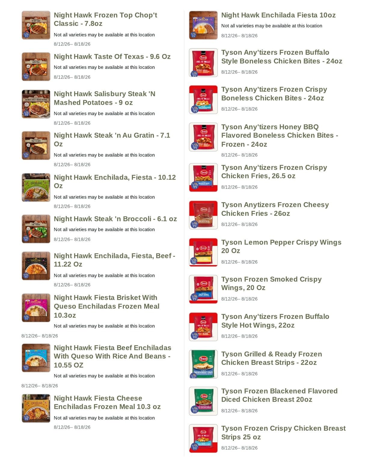 Prowers County Market Weekly Ad August 12 - 18, 2026