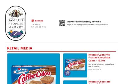 San Luis Peoples Market Weekly Ad August 12 - 18, 2026