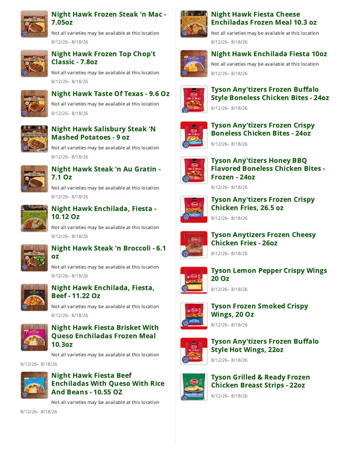 Peppers Supermarket Weekly Ad August 12 - 18, 2026