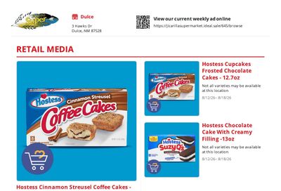Jicarilla Apache Supermarket Weekly Ad August 12 - 18, 2026