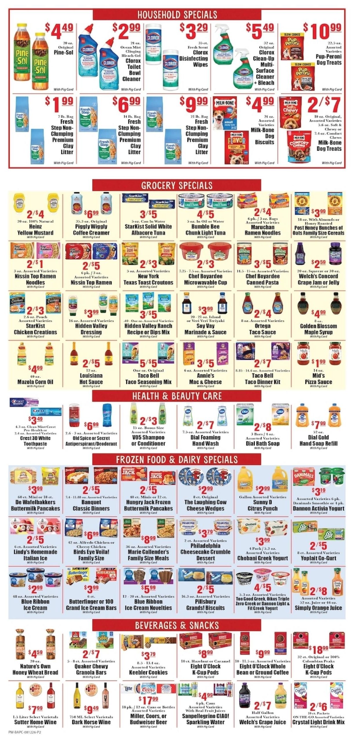 Piggly Wiggly (Waverly Area, GA) Weekly Ad August 12 - 18, 2026