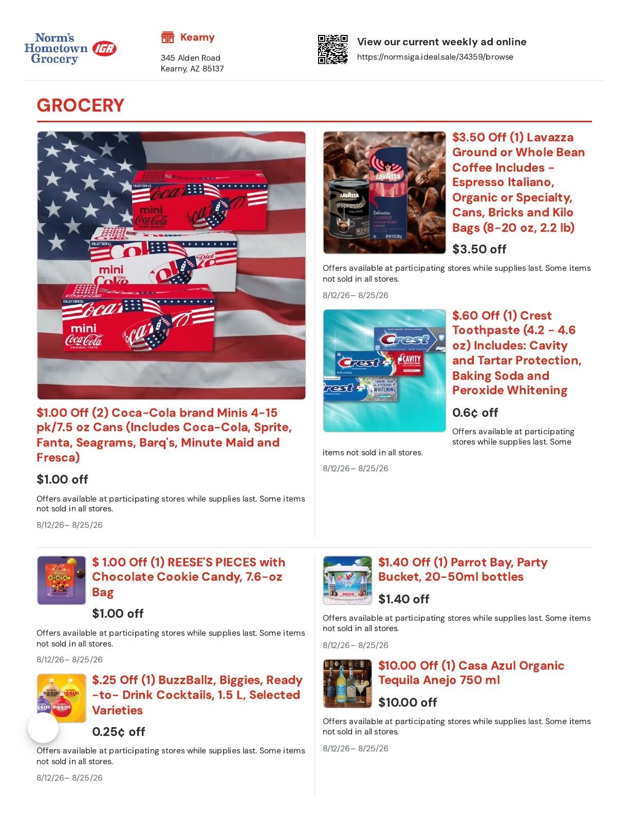 Norm's IGA Weekly Ad August 12 - 25, 2026