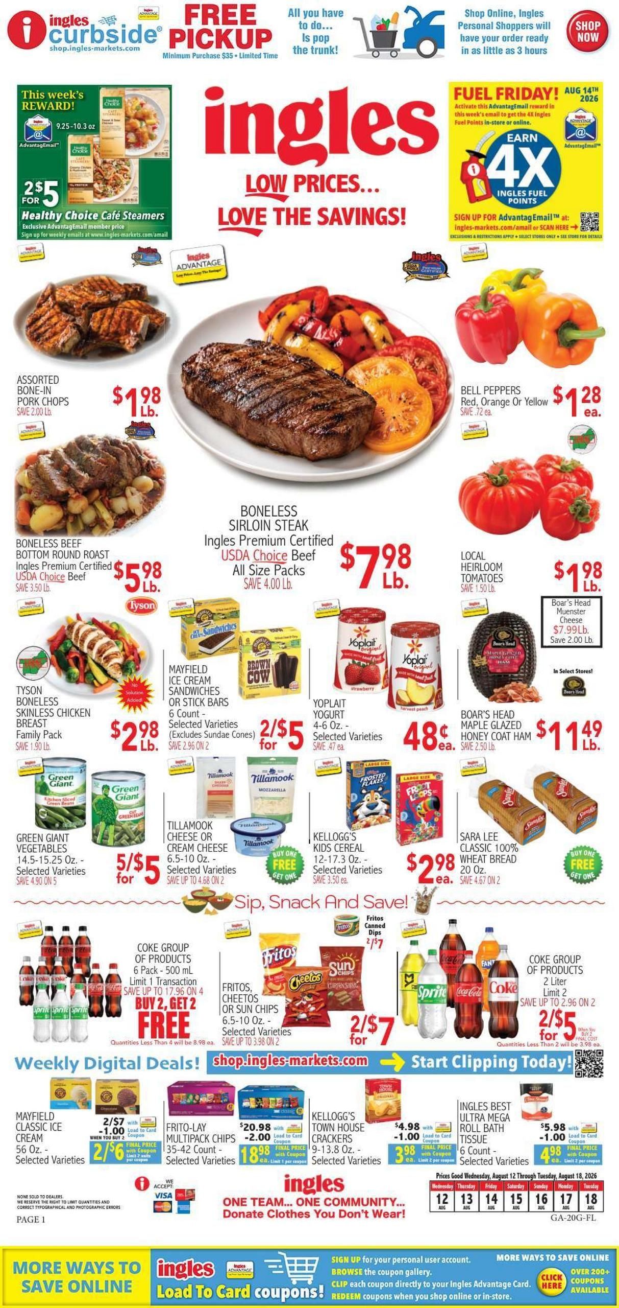 Ingles Markets (Helen Area, GA) Weekly Ad August 12 - 18, 2026