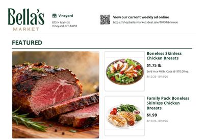 Bella's Market Weekly Ad August 12 - 18, 2026