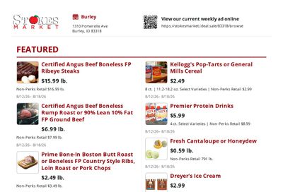 Stokes Market (Idaho, Utah) Weekly Ad August 12 - 18, 2026