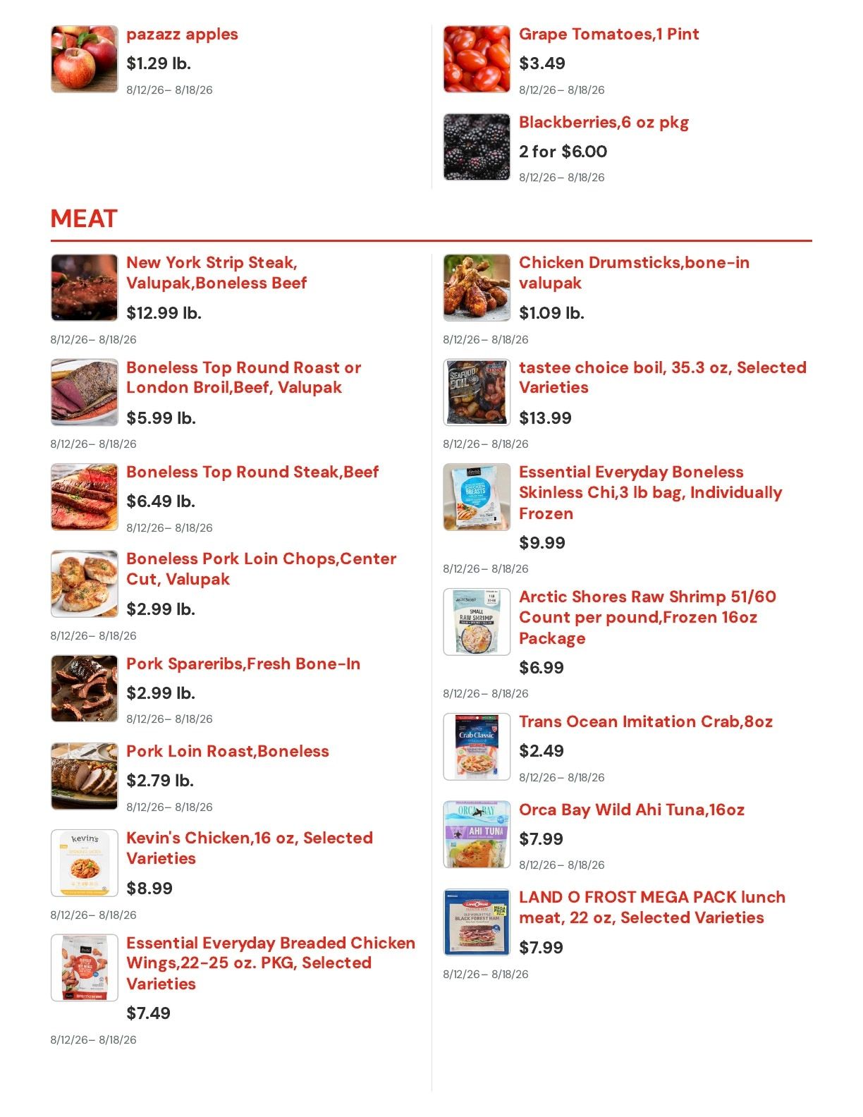 Archie's IGA Weekly Ad August 12 - 18, 2026