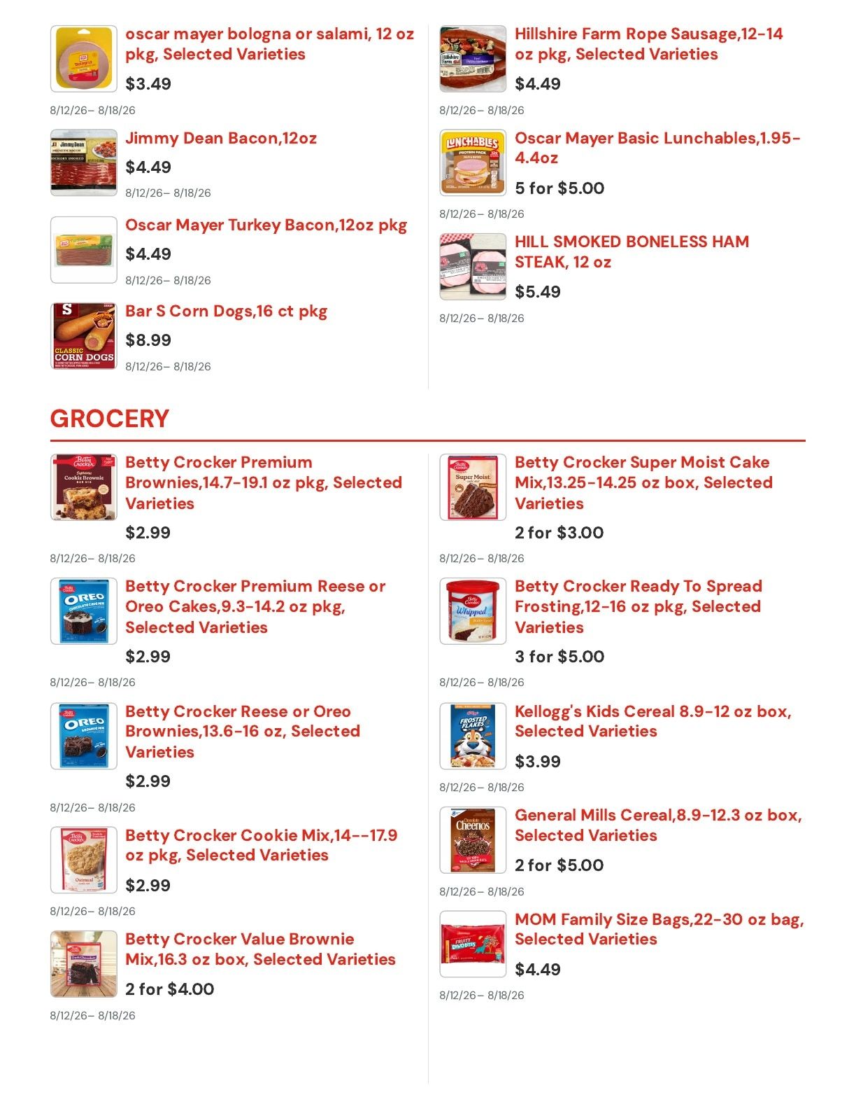Archie's IGA Weekly Ad August 12 - 18, 2026