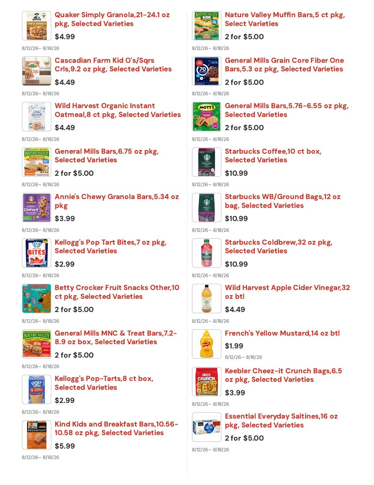 Archie's IGA Weekly Ad August 12 - 18, 2026