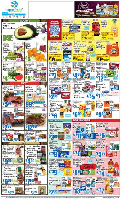 SuperFresh Weekly Ad August 14 - 20, 2026