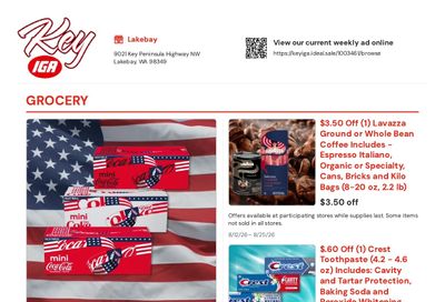 Key IGA Weekly Ad August 12 - 25, 2026