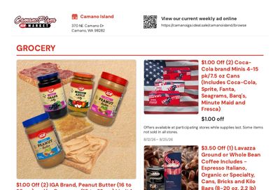 Camano Plaza IGA Weekly Ad August 12 - 25, 2026