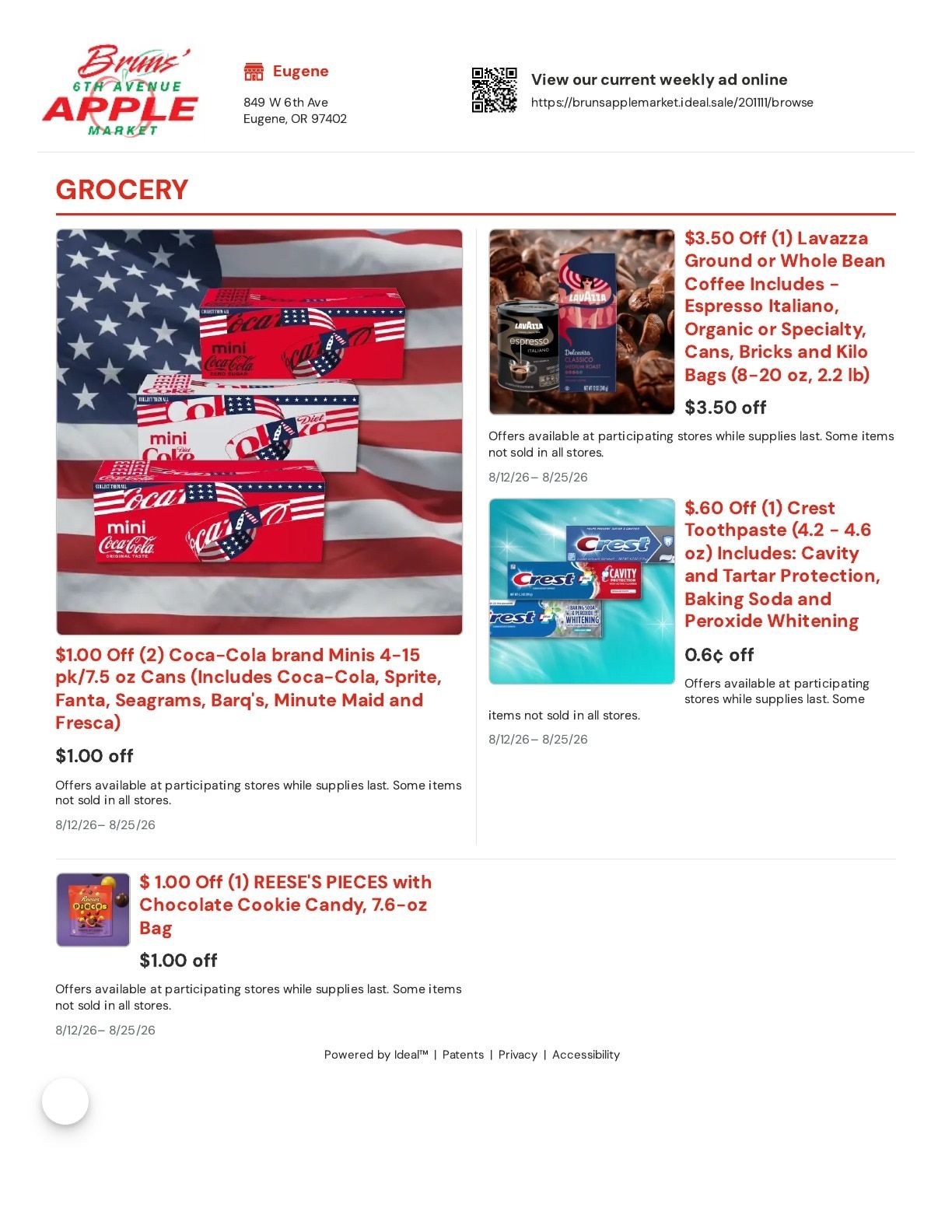 Bruns Apple Market Weekly Ad August 12 - 25, 2026