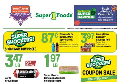 Super 1 Foods & Discount Pharmacy Weekly Ad August 12 - 18, 2026